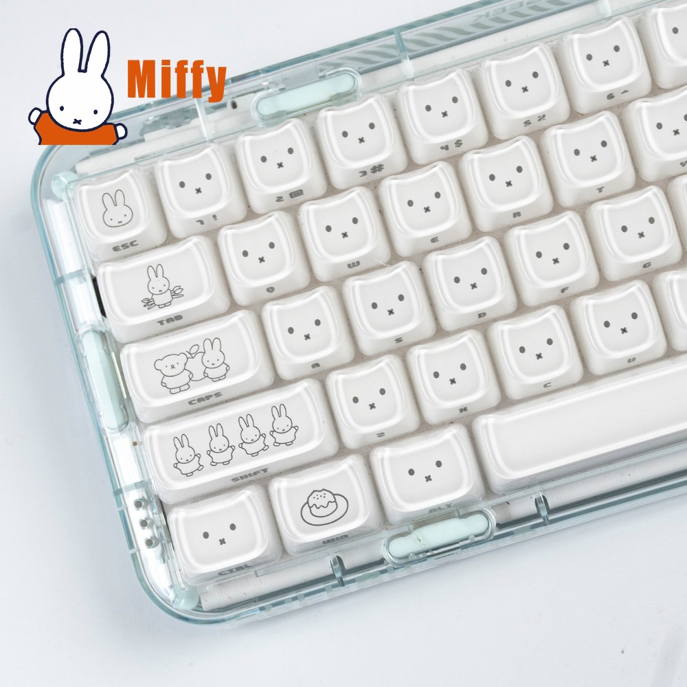 Pc Gaming Lounge - Kawaii Miffy Tastenkappen Niedliche Hasen-Tastenkappen für