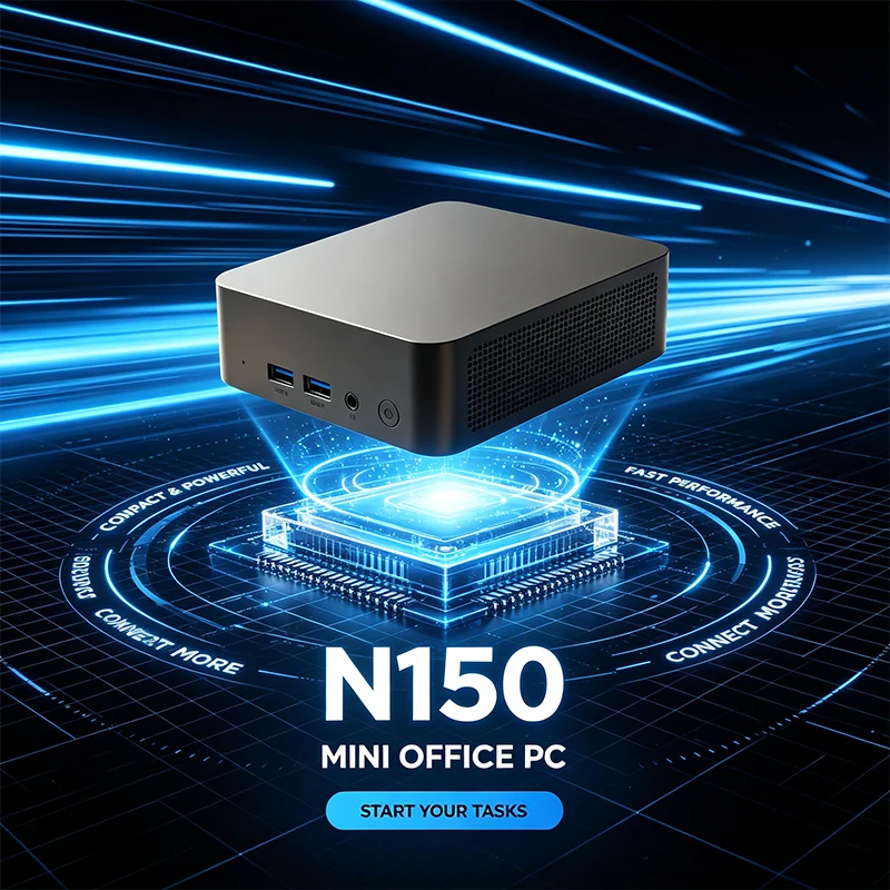 Pc Gaming Intel - Intel N150 Mini-PC Kompakter Leistungsstarker Büro-Desktop-Computer