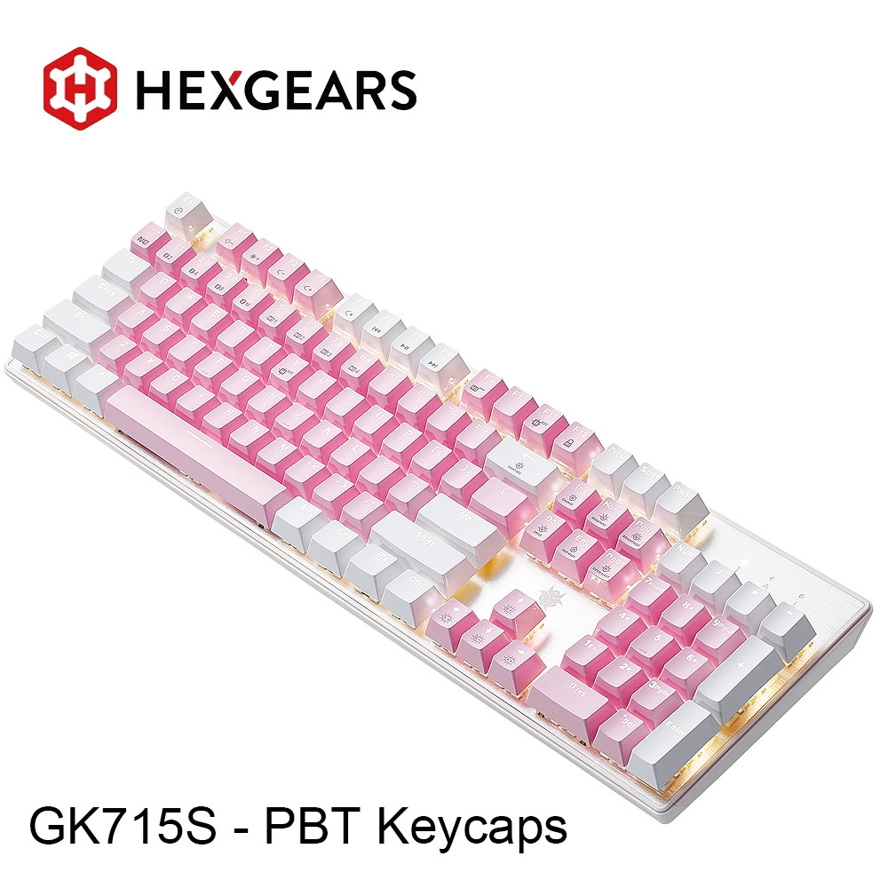 Pc Gaming Pink - HEXGEARS GK715S Mechanische Tastatur, 104 Tasten,