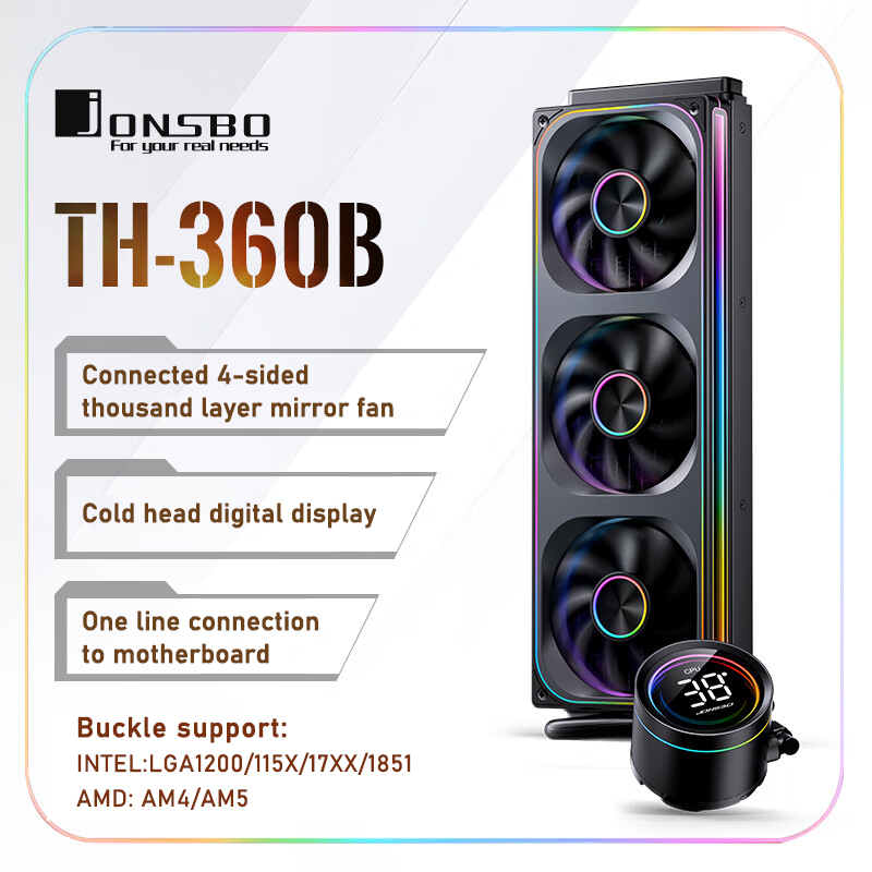 Pc Water Cooling - Jonsbo TH-360 AIO CPU Flüssigkeitskühlung Integrierter