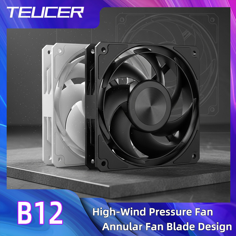 Pc Water Cooling - TEUCER Computer-CPU-Kühlerlüfter, 120 mm, leistungsstarke 3000