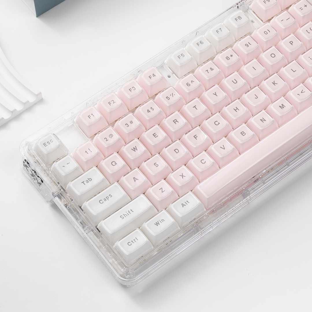 Kristallklare Tastenkappen Ros – Pc Gaming Pink Bewertung und Preis