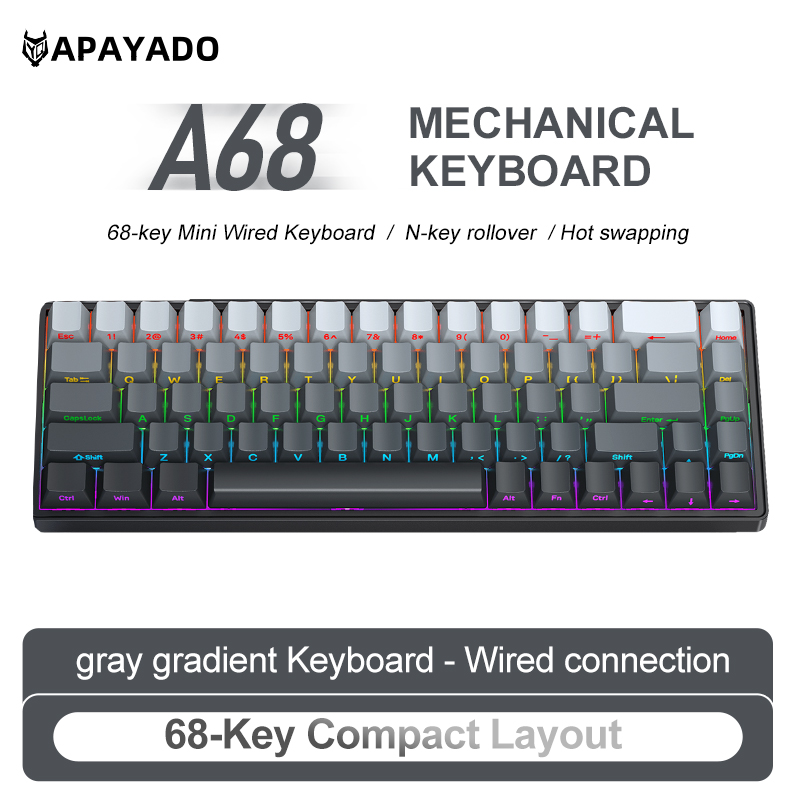 APAYADO A68 Kabelgebundene mec – Pc Gaming Pink Bewertung und Preis
